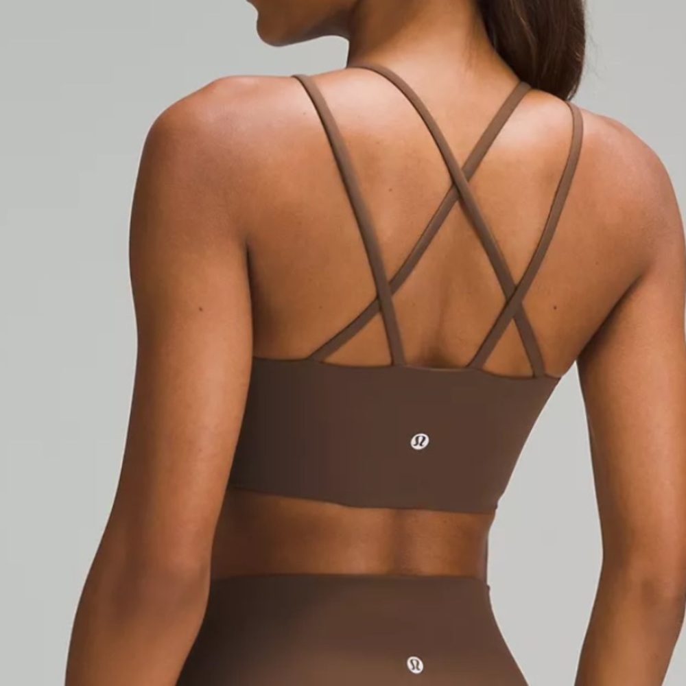 Lululemon Like a Cloud Longline Bra, Java, size 4